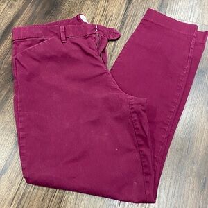 Women’s Size 6 GAP Wine Colored Pants